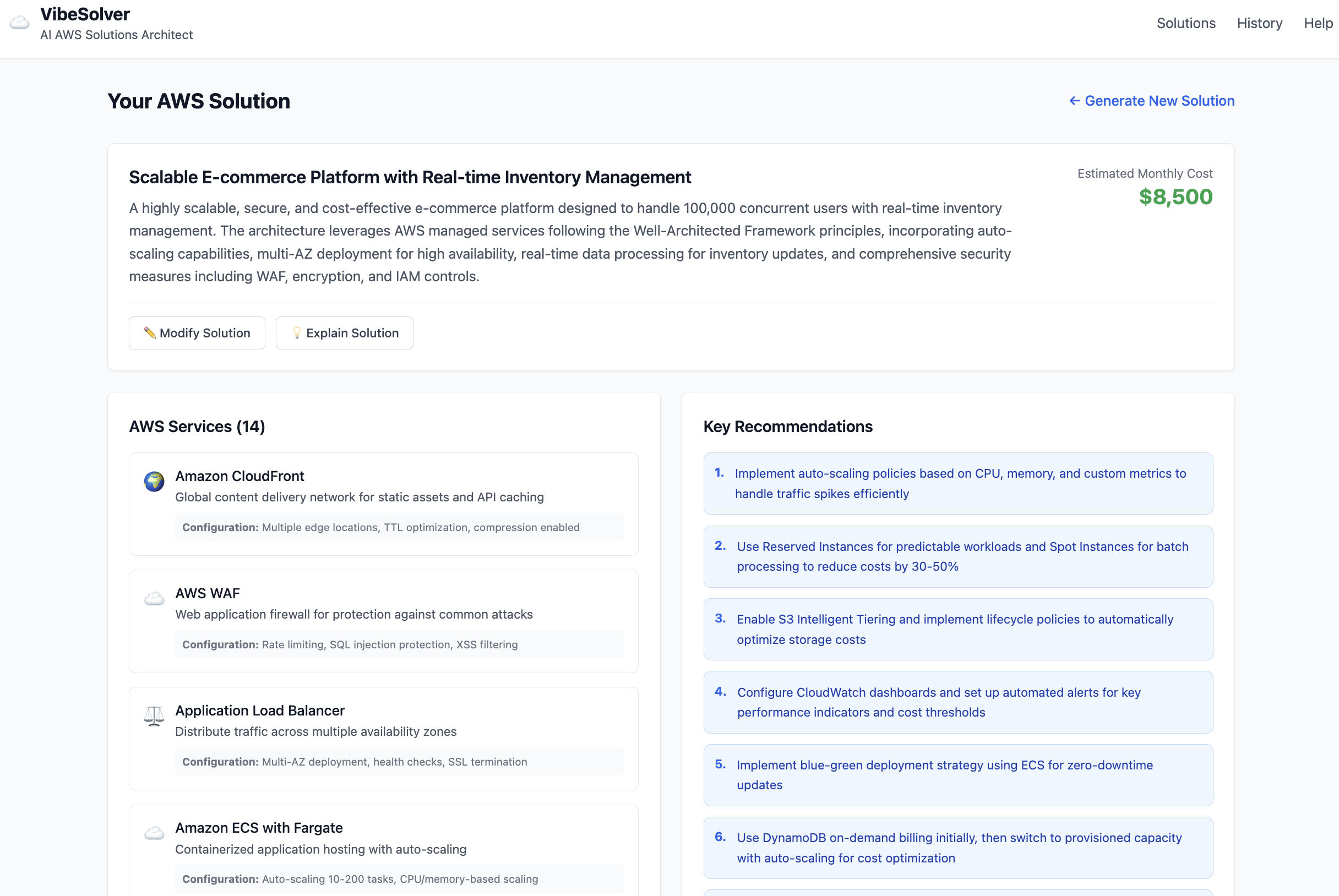 AWS Solutions Architecture Automation: AI-Powered Cloud Solution Generation